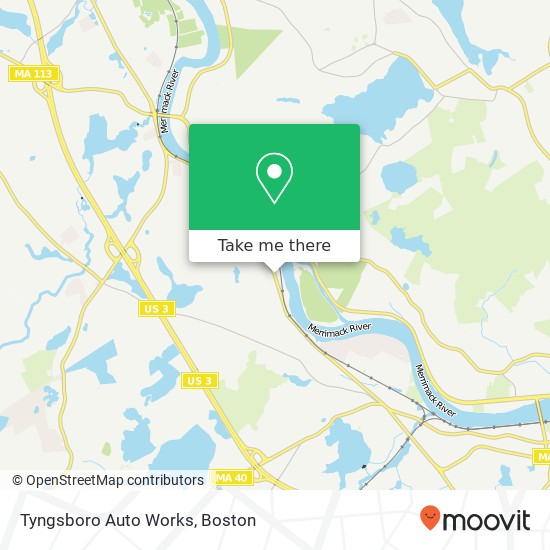 Tyngsboro Auto Works map