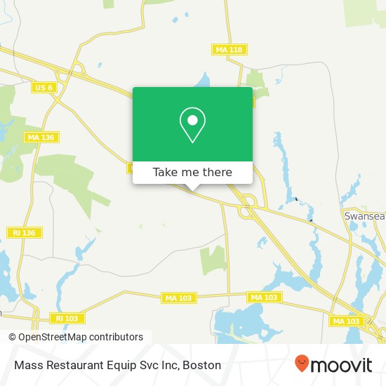 Mapa de Mass Restaurant Equip Svc Inc