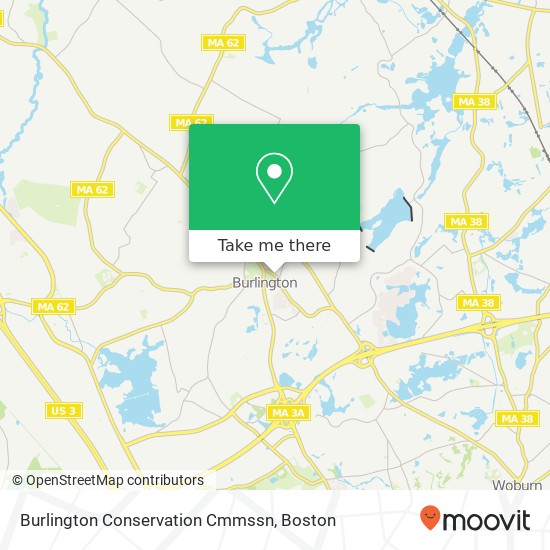 Mapa de Burlington Conservation Cmmssn