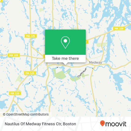 Nautilus Of Medway Fitness Ctr map