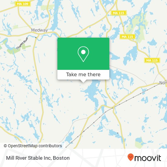 Mill River Stable Inc map