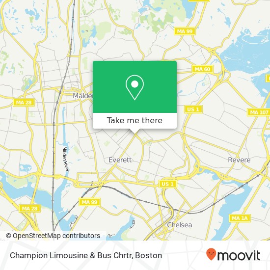 Champion Limousine & Bus Chrtr map