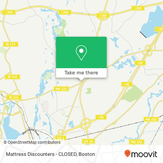 Mattress Discounters - CLOSED map