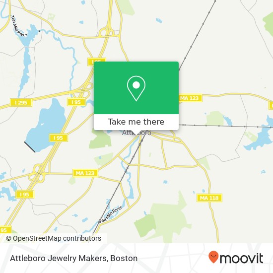 Attleboro Jewelry Makers map