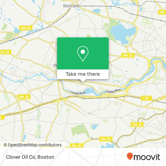 Clover Oil Co map