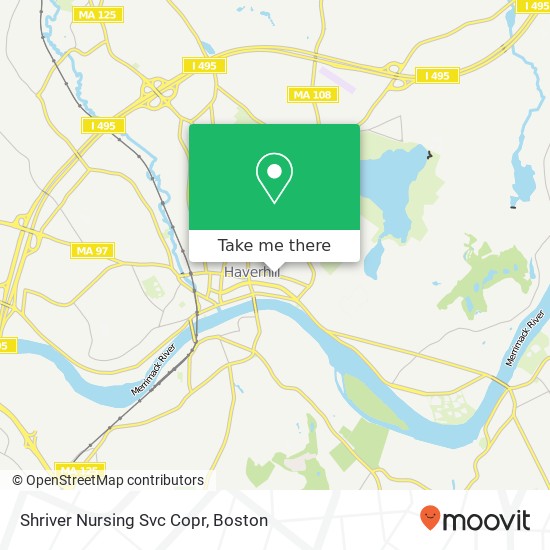 Shriver Nursing Svc Copr map