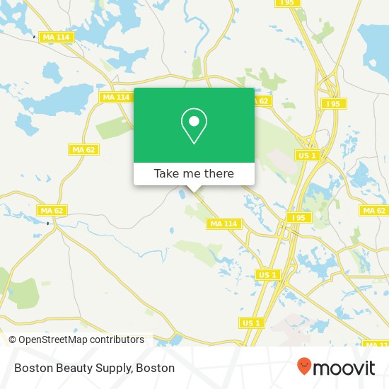 Mapa de Boston Beauty Supply