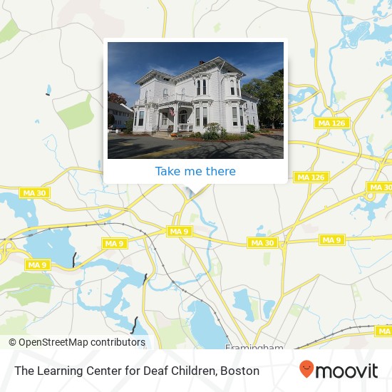 The Learning Center for Deaf Children map
