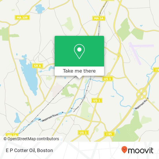 Mapa de E P Cotter Oil