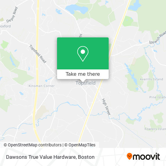 Mapa de Dawsons True Value Hardware