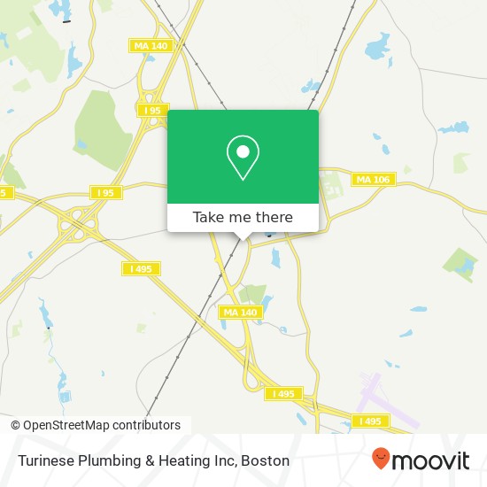 Turinese Plumbing & Heating Inc map