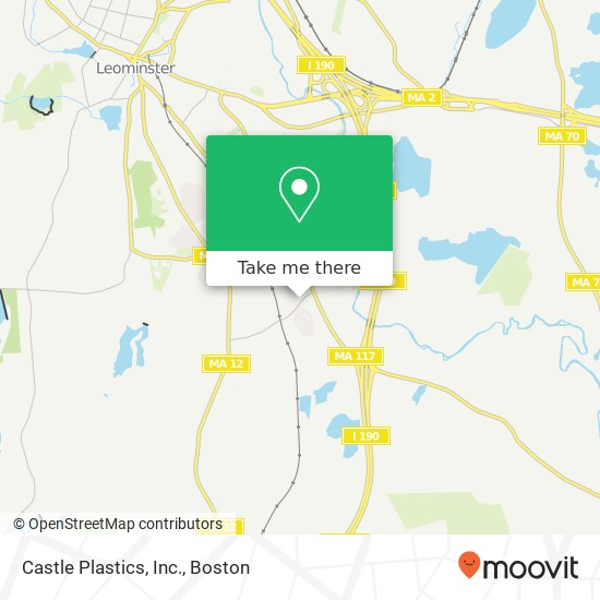 Castle Plastics, Inc. map