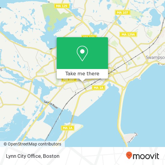 Mapa de Lynn City Office