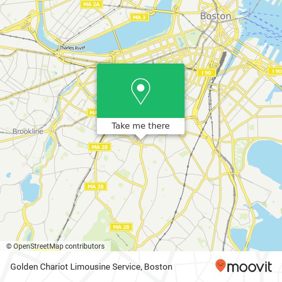 Golden Chariot Limousine Service map