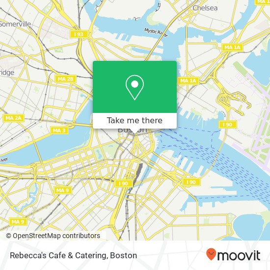 Mapa de Rebecca's Cafe & Catering