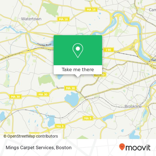 Mings Carpet Services map