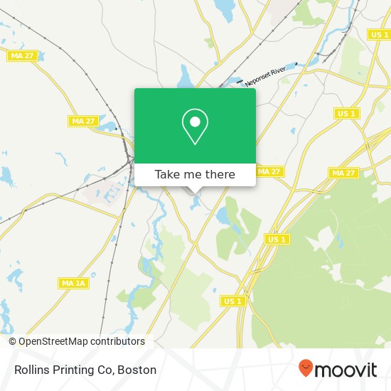 Mapa de Rollins Printing Co