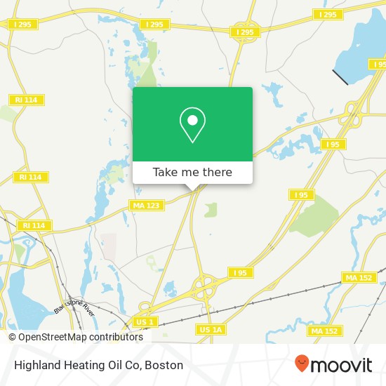 Highland Heating Oil Co map