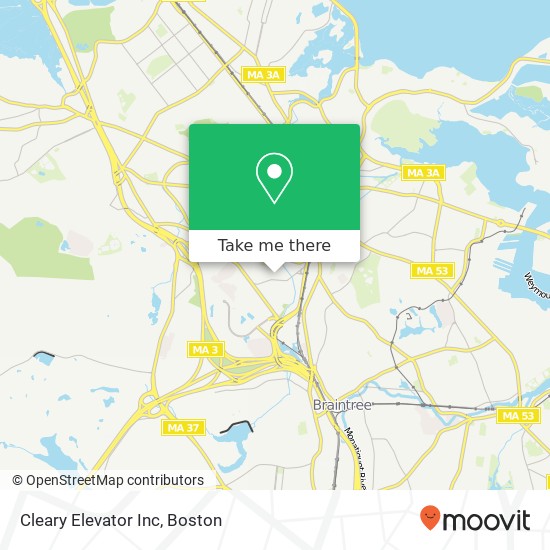 Cleary Elevator Inc map