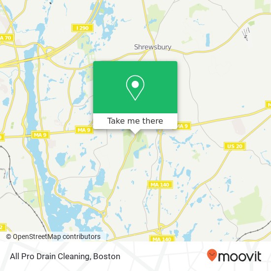 All Pro Drain Cleaning map