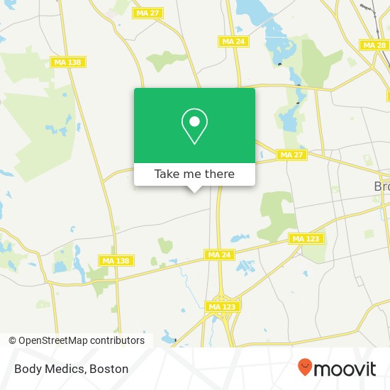 Body Medics map
