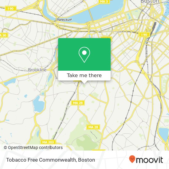 Tobacco Free Commonwealth map