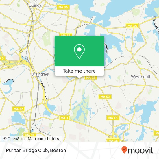 Puritan Bridge Club map