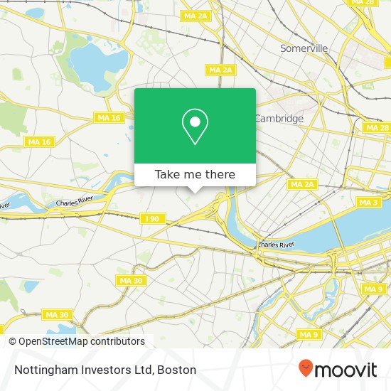 Mapa de Nottingham Investors Ltd