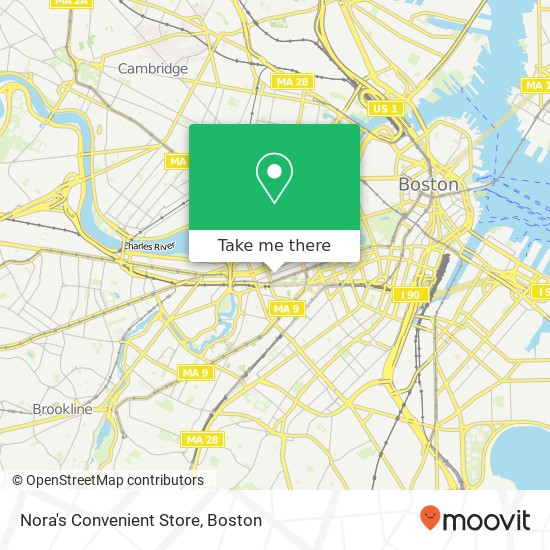 Mapa de Nora's Convenient Store