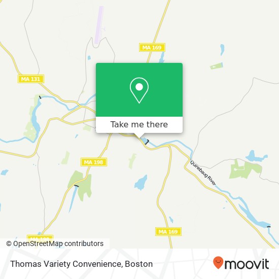 Mapa de Thomas Variety Convenience