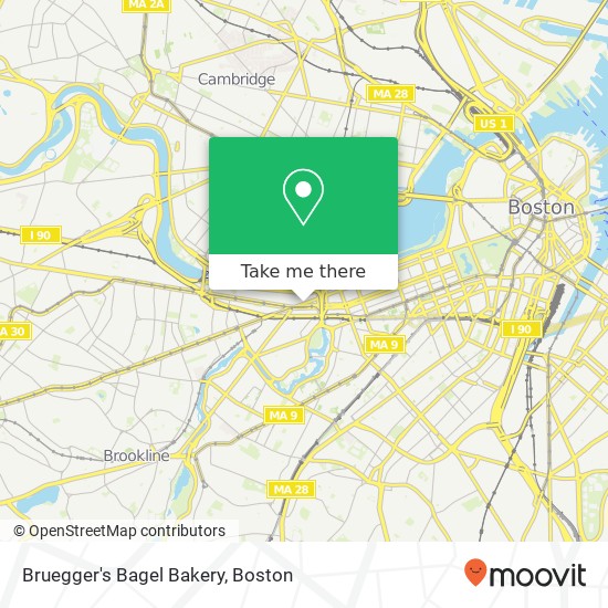 Mapa de Bruegger's Bagel Bakery