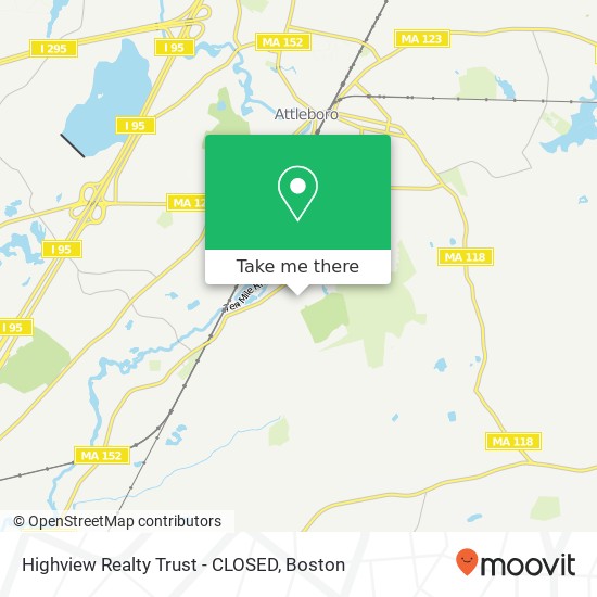 Highview Realty Trust - CLOSED map