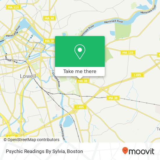 Psychic Readings By Sylvia map
