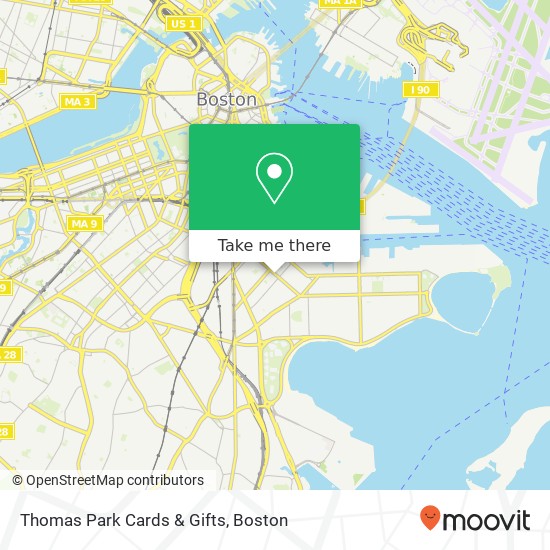 Thomas Park Cards & Gifts map