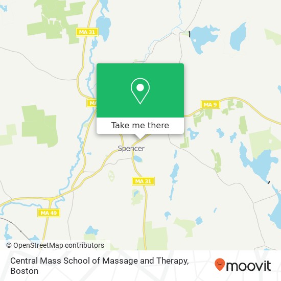 Central Mass School of Massage and Therapy map