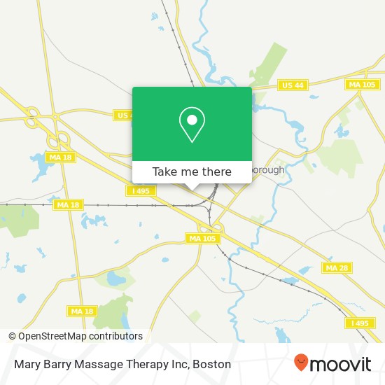 Mapa de Mary Barry Massage Therapy Inc