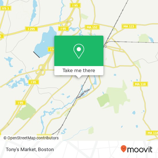 Tony's Market map