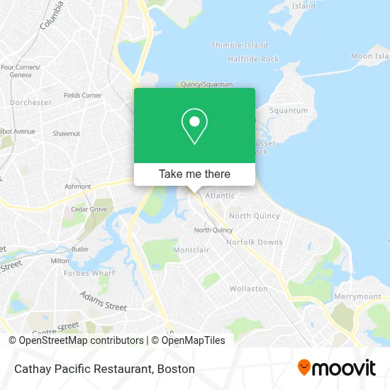 Cathay Pacific Restaurant map