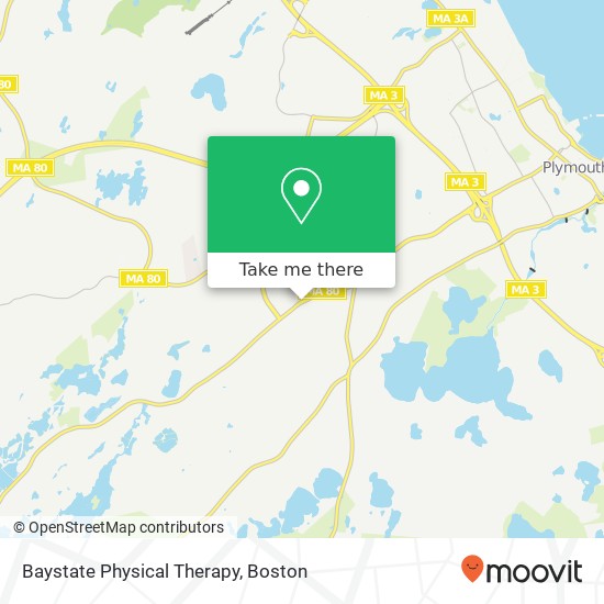 Mapa de Baystate Physical Therapy