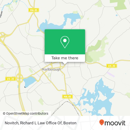 Mapa de Novitch, Richard L Law Office Of