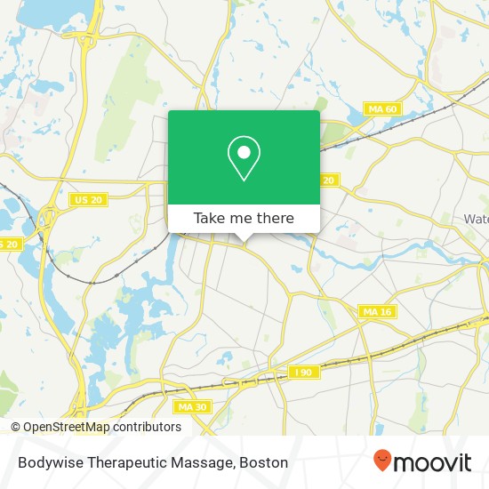 Bodywise Therapeutic Massage map