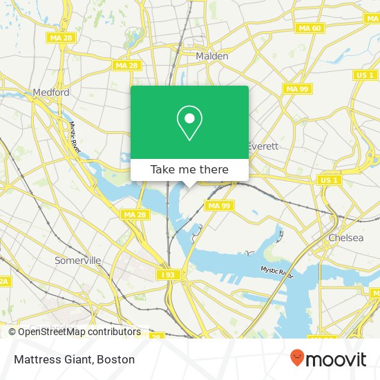 Mattress Giant map