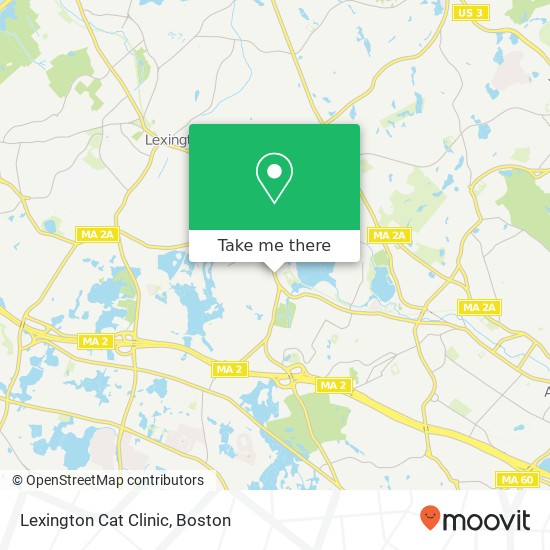 Lexington Cat Clinic map