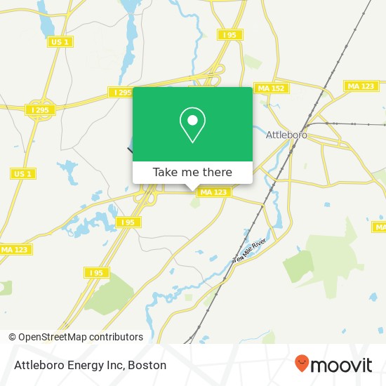 Mapa de Attleboro Energy Inc