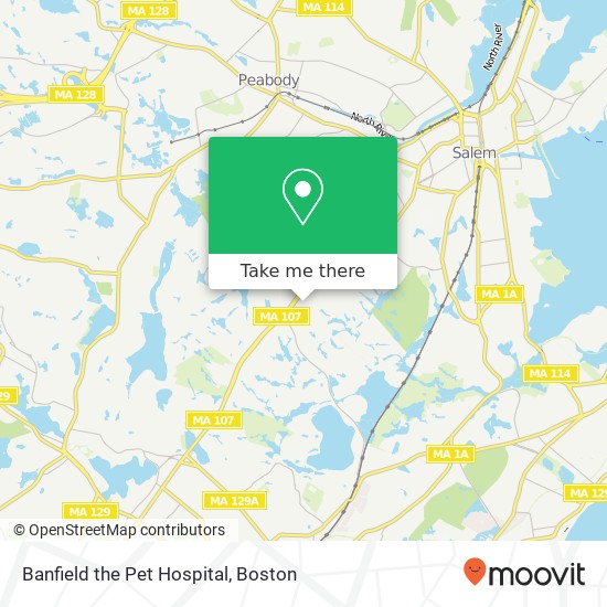 Mapa de Banfield the Pet Hospital