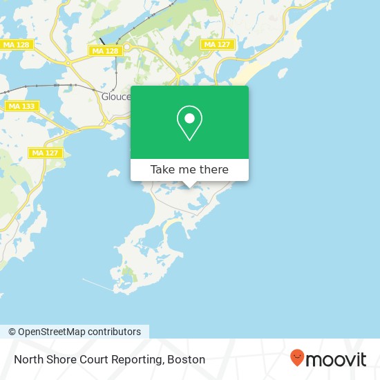 North Shore Court Reporting map