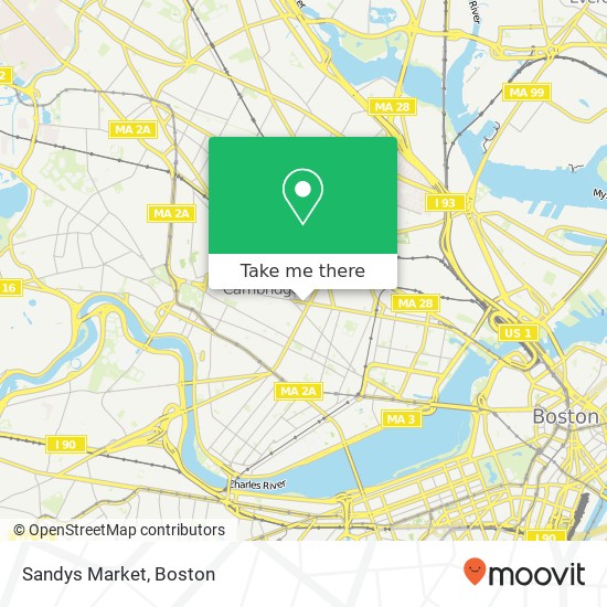 Sandys Market map