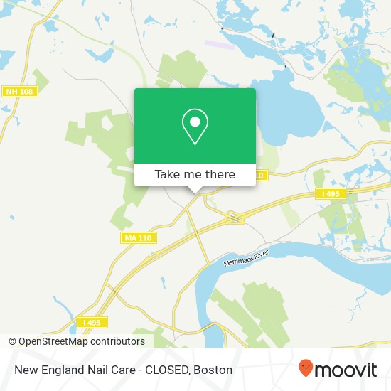 New England Nail Care - CLOSED map