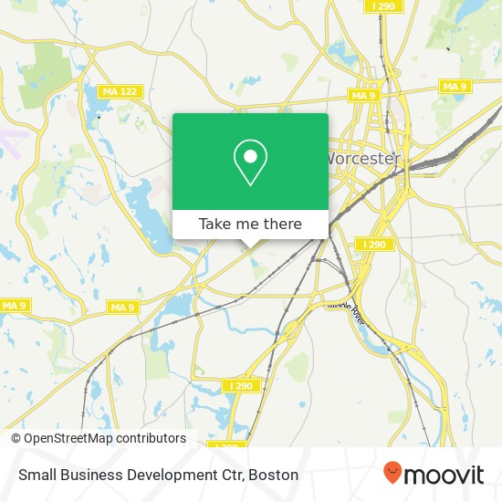 Small Business Development Ctr map