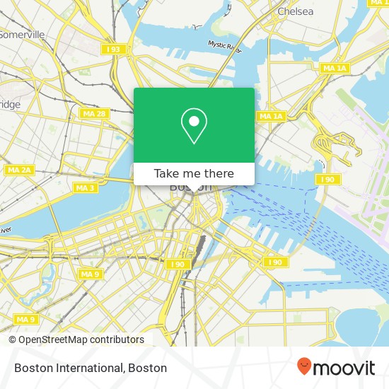 Mapa de Boston International